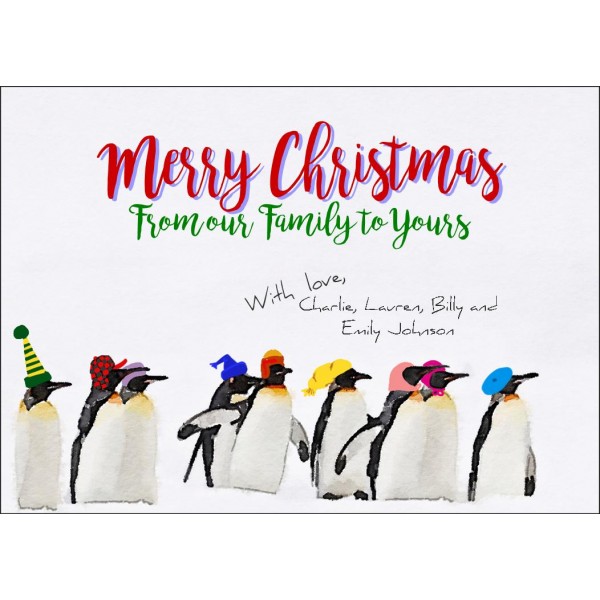 Christmas Penguins Card